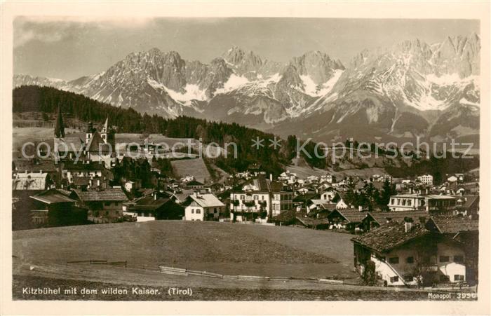Kitzbuehel Tirol AT mit Wildem Kaiser