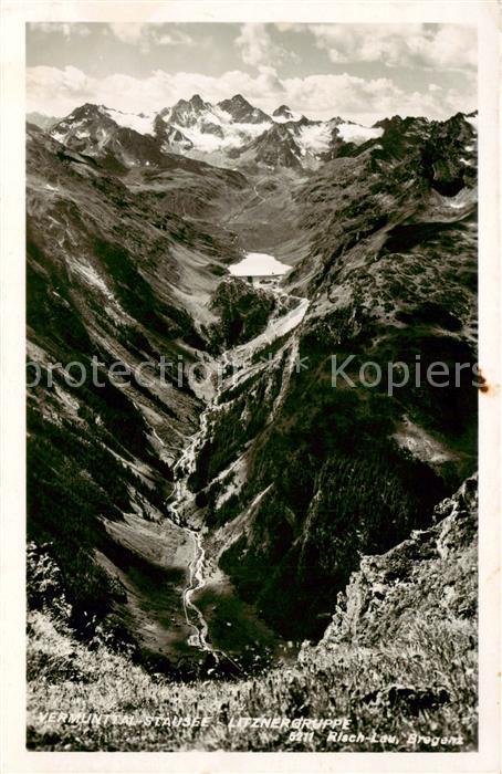 Vermunttal Vorarlberg AT Stausee mit Litznergruppe