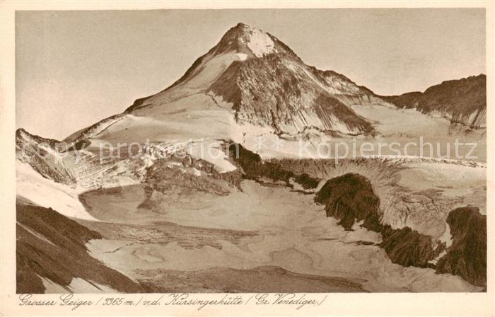 Grosser-Geiger 3365m AT Blick von der Kuersingerhuette