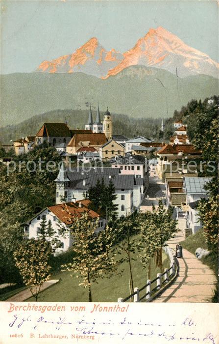 BERCHTESGADEN Bayern Blick vom Nonnthal
