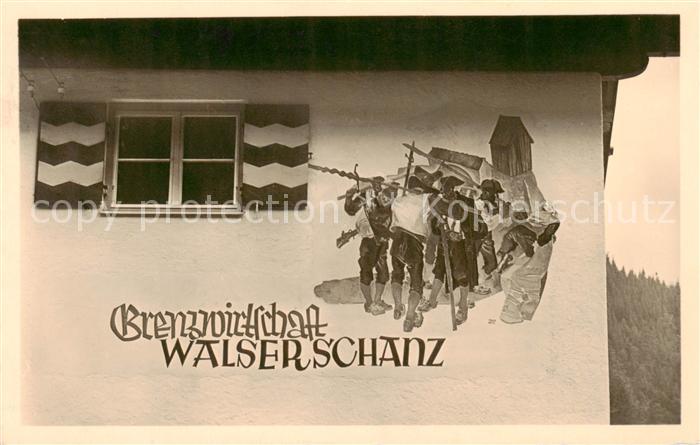 Walserschanz Kleinwalsertal AT Grenzwirtschaft Walserschanz