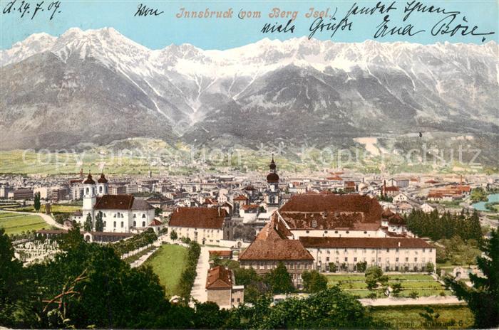Innsbruck Tirol AT Blick vom Berg Isel