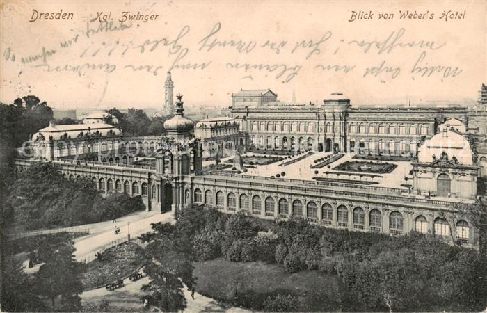 Dresden Elbe Blick von Webers Hotel