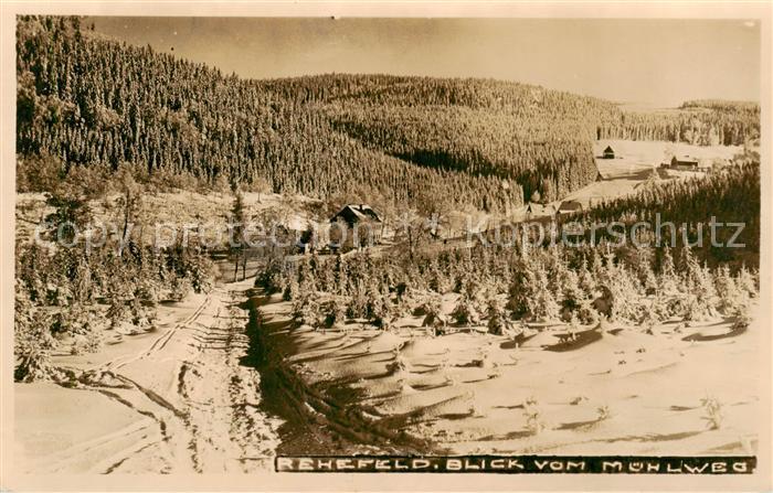 Rehefeld-Zaunhaus Blick vom Muehlweg