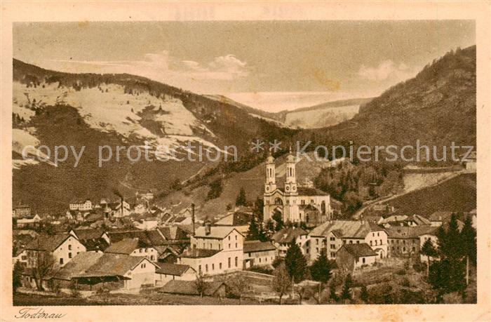 Todtnau Schwarzwald BW Panorama mit Kirche
