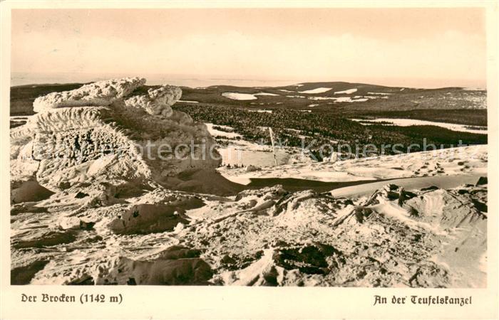 Brocken Harz An der Teufelskanzel