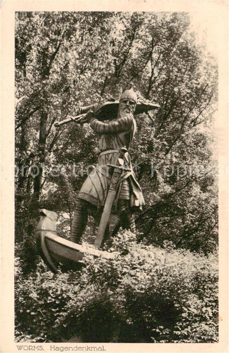 Worms Rhein Hagendenkmal Feldpost