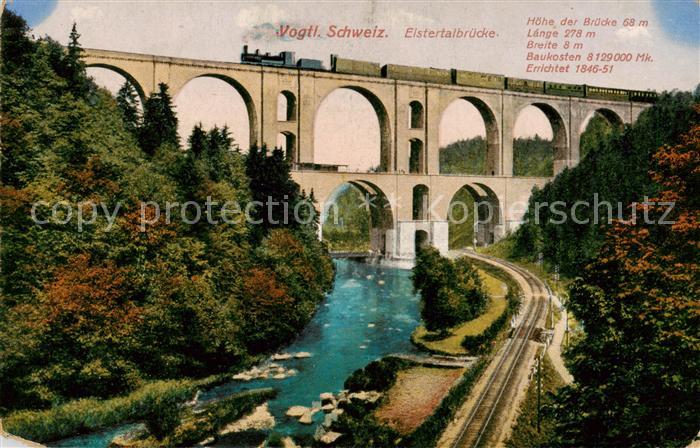 Elstertalbruecke Plauen Vogtland Eisenbahnviadukt