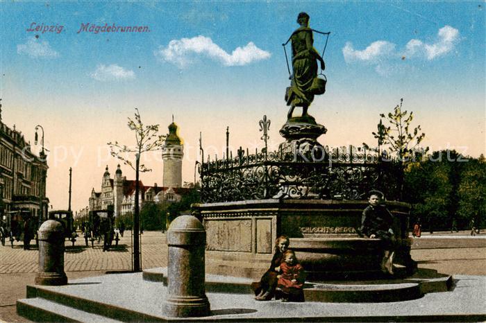 LEIPZIG Sachsen Maegdebrunnen Feldpost