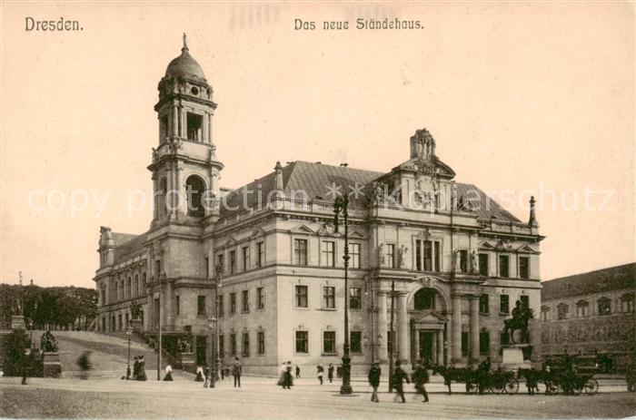 Dresden Elbe Das neue Staendehaus