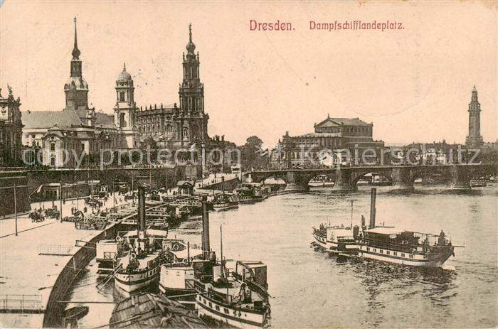 Dresden Elbe Dampfschiff Landeplatz