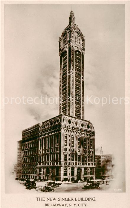 New York City The New Singer Building Broadway