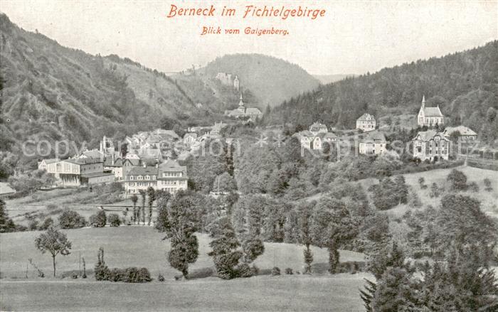 Berneck Bad Fichtelgebirge Blick vom Galgenberg