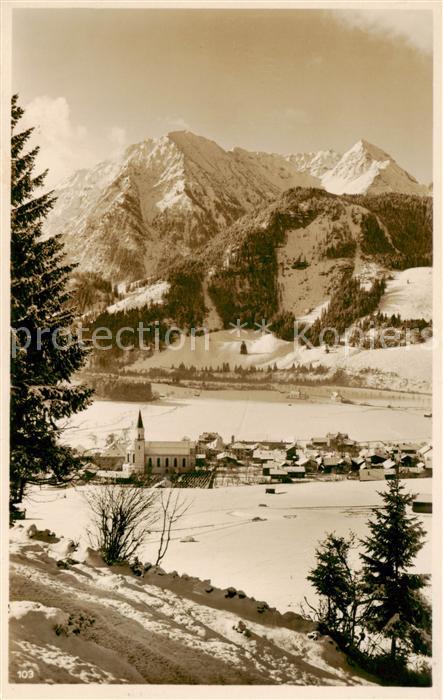Hindelang mit Breitenberg und Rotspitze