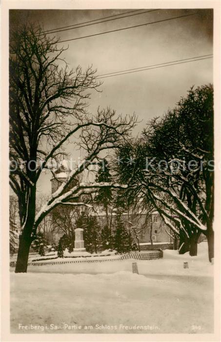 Freiberg  Sachsen Partie am Schloss Freudenstein