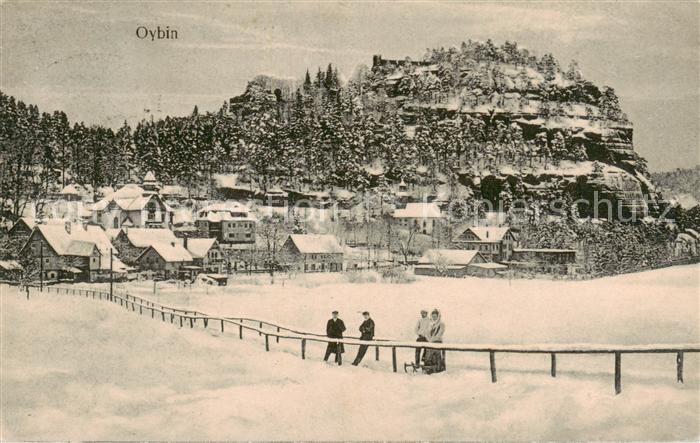 Oybin Sachsen Winterpanorama