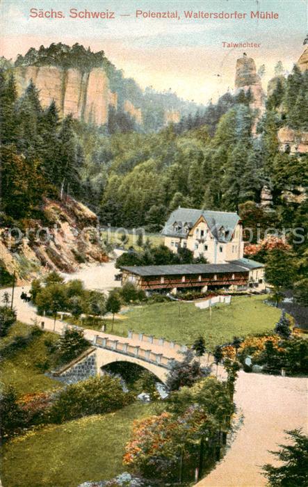Waltersdorf Bad Schandau Polenztal Waltersdorfer Muehle Talwaechter