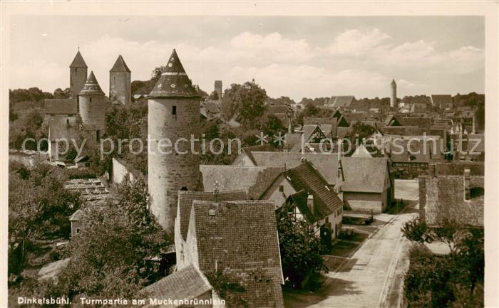 Dinkelsbuehl Turmpartie am Muckenbruennlein