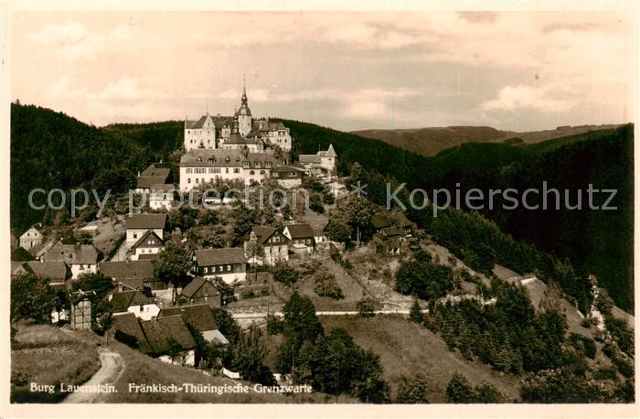 Burg Lauenstein Frankenwald Fraenkisch Thueringische Grenzwarte
