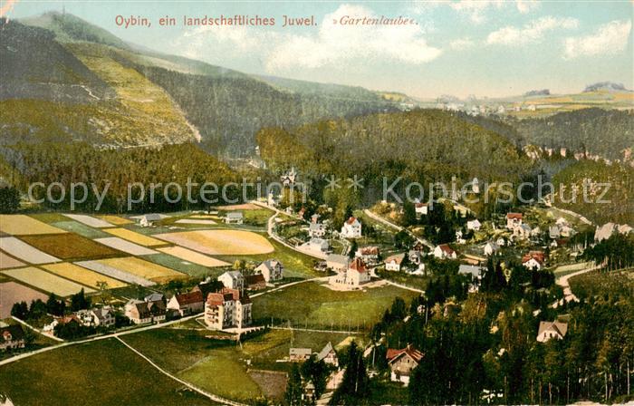 Oybin Sachsen Panorama Gartenlaube