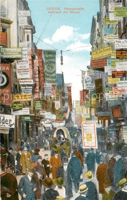 LEIPZIG Sachsen Petersstrasse waehrend der Messe