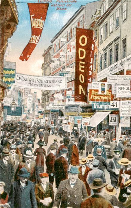 LEIPZIG Sachsen Petersstrasse waehrend der Messe