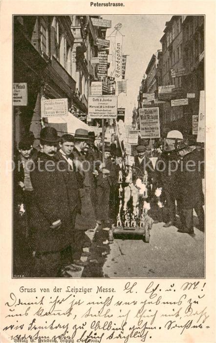 LEIPZIG Sachsen Peterstrasse waehrend der Messe