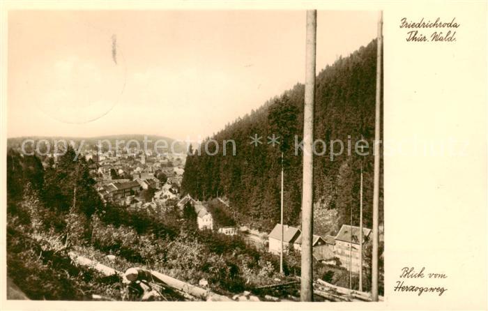Friedrichroda Blick vom Herzogsweg