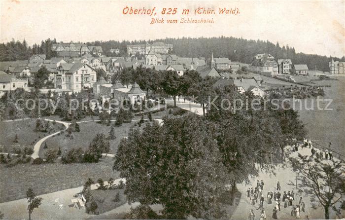 Oberhof Thueringen Blick vom Schlosshotel