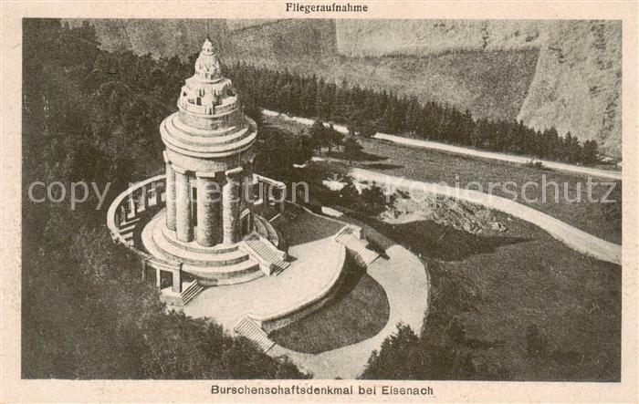 EISENACH Thueringen Burschenschaftsdenkmal Fliegeraufnahme