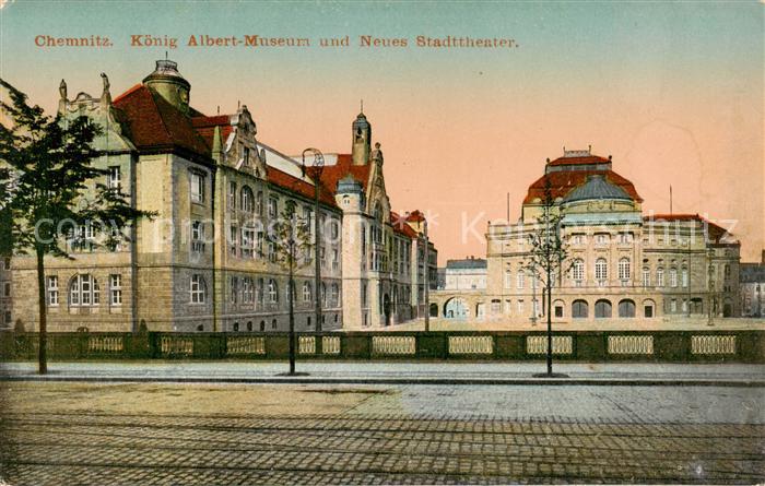 CHEMNITZ Sachsen Koenig Albert Museum und Neues Stadttheater