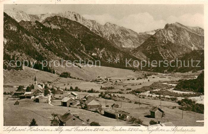 Hinterstein Bad Hindelang mit Gaishorn Rubihorn Kugelhorn und Alpelesspitze