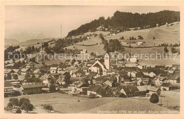 Oberstaufen Oberallgaeu Bayern Panorama