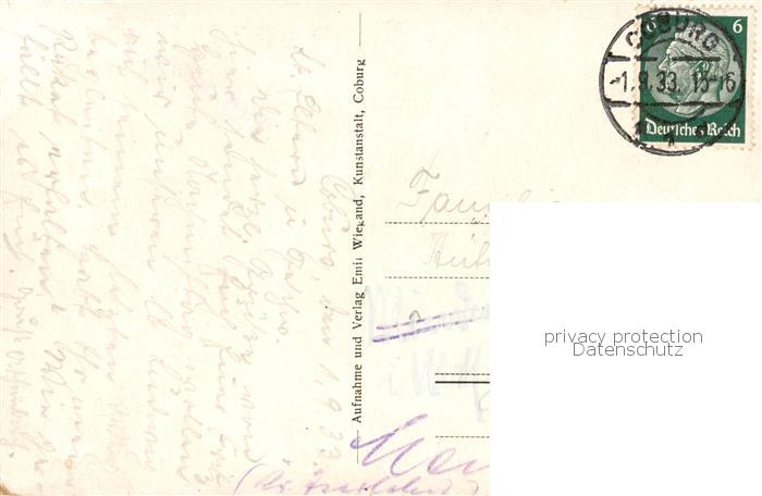 Coburg Bayern Veste Sintflutbrunnen Hofgarten Museum Hoftheater und Palais Edin – Bild 2