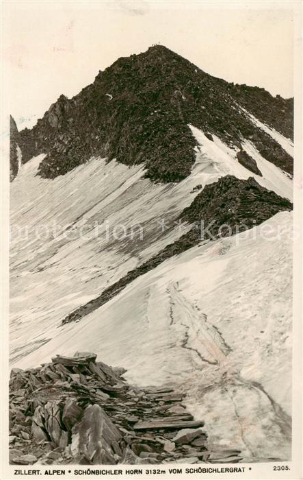 Zillertal Tirol AT Schönbichler Horn vom Schönbichlergrat