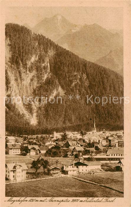 Mayrhofen Zillertal AT Ahornspitze mit Zillertal Panroama