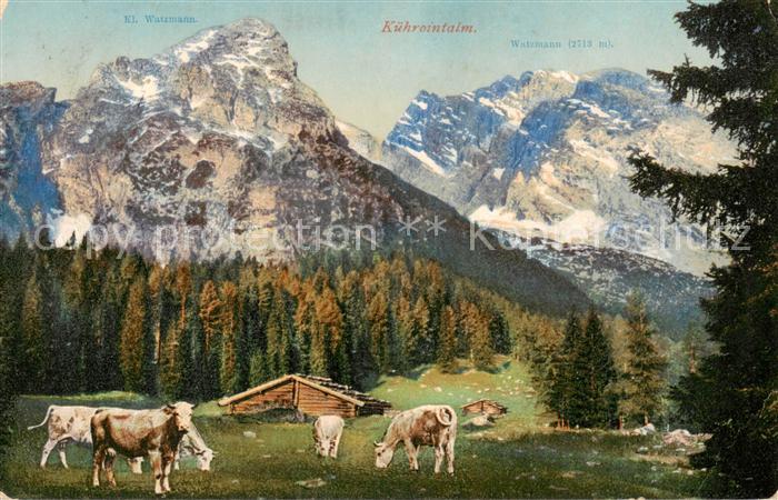 Kuehrointalm Berchtesgaden mit Watzmann