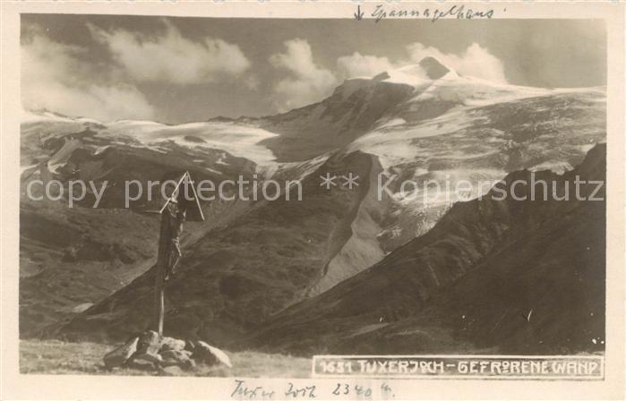 Tuxerjoch Tirol AT Wegekreuz Gefrorene Wand