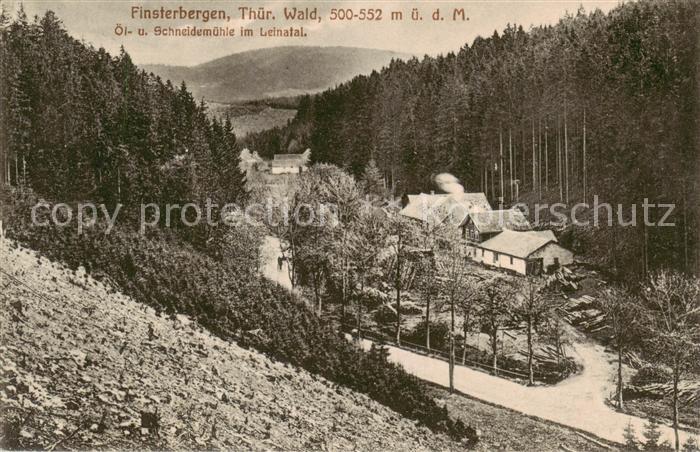 Finsterbergen Bad oel und Schneidemuehle im Leinatal