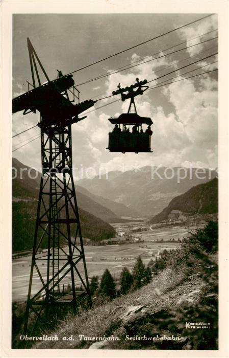 Obervellach Kaernten AT Tauernbahn Seilschwebebahn