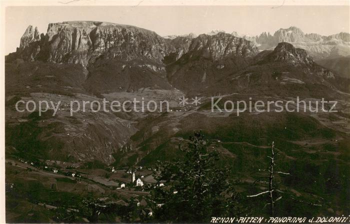 Ritten Renon Panorama Dolomiten