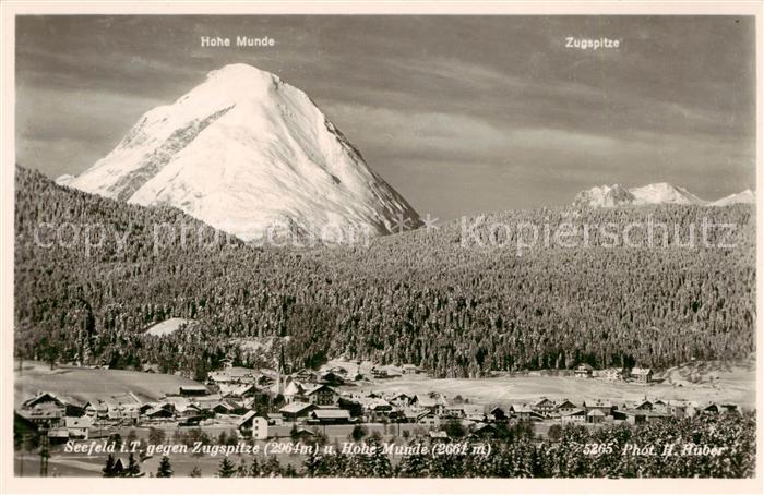 Seefeld Tirol mit Zugspitze und Hohe Munde