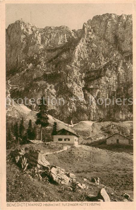 Tutzingerhuette 1327m Benediktinerwand Benedictenwand