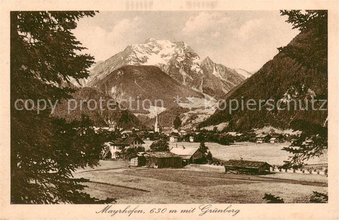 Mayrhofen Zillertal AT mit Gruenberg