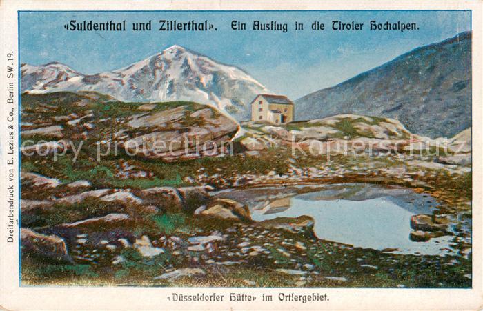 Duesseldorfer Huette 2721m Ortler Schoeneck IT im Ortlergebiet mit Suldenthal un
