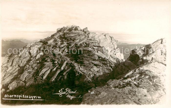 Mayrhofen Zillertal AT Gebirgspanorama mit Ahornspitze Zillertaler Alpen