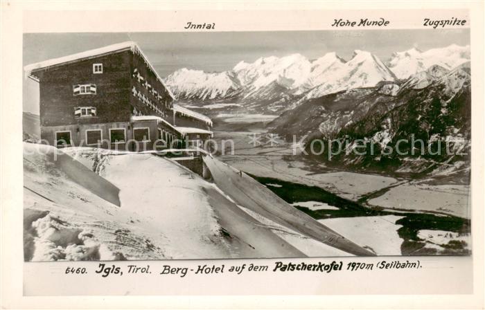 Igls Tirol AT Berghotel auf dem Patscherkofel Fernsic