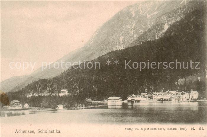 Scholastika Achenkirch Tirol Ansicht vom Achensee aus