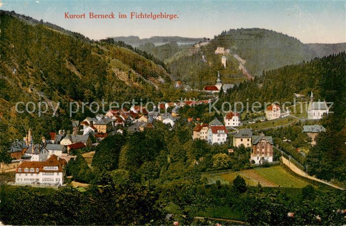 Bad Berneck Panorama Kurort im Fichtelgebirge Feldpost