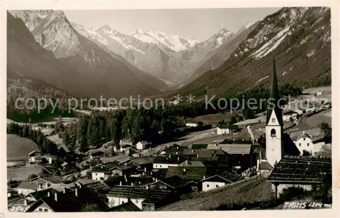 Trins Innsbruck Ortsansicht mit Kirche Gschnitztal Alpen